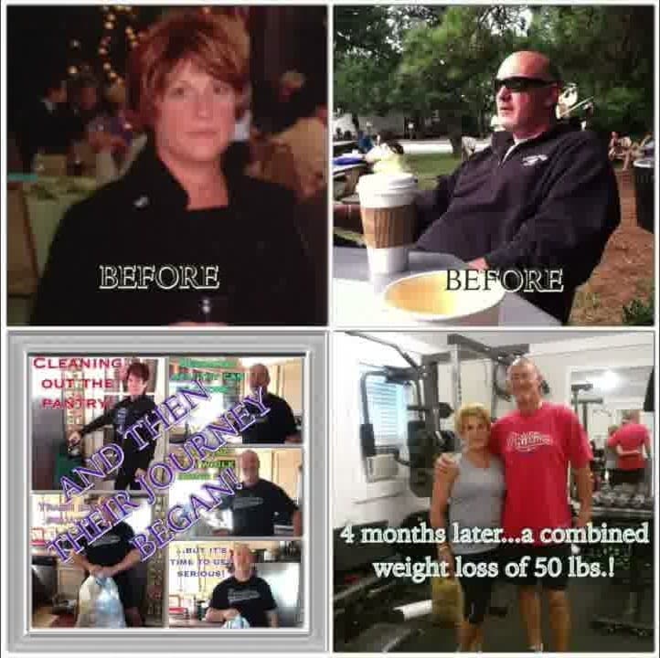 Client transformation progress, four months of consistent training