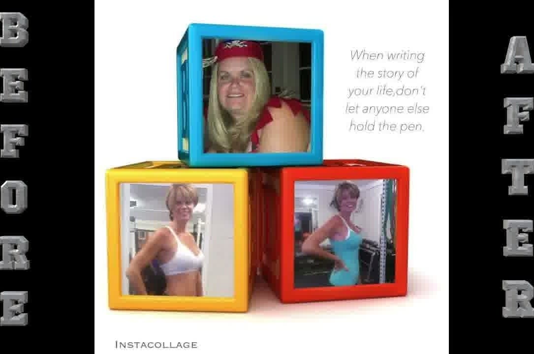 Client transformation photo collage